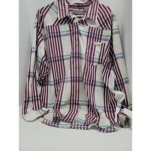 Vtg Liz Baker Women's Plus Size 22W Button-Up Blouse Rodeo Western Shirt